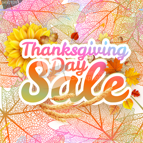 Image of Thanksgiving Day sale. EPS 10