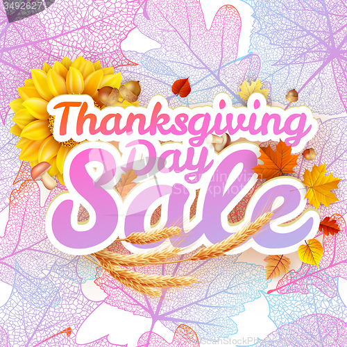 Image of Thanksgiving Day sale. EPS 10