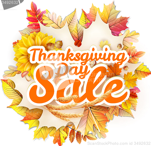 Image of Thanksgiving Day sale. EPS 10