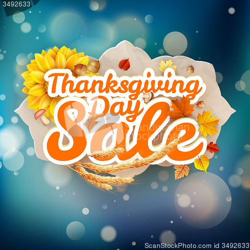 Image of Thanksgiving Day sale. EPS 10