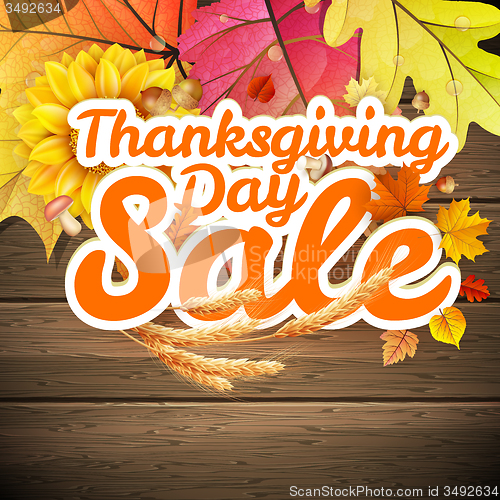 Image of Thanksgiving Day sale. EPS 10