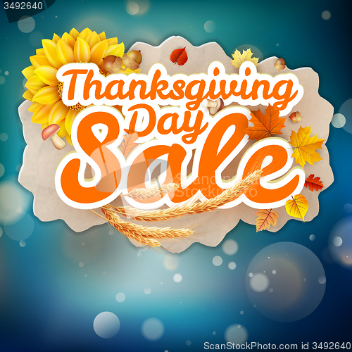 Image of Thanksgiving Day sale. EPS 10