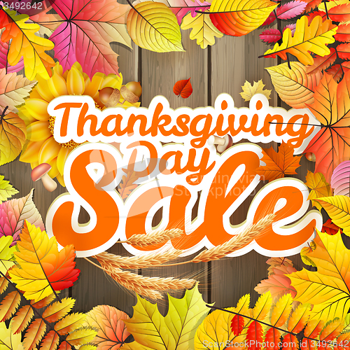 Image of Thanksgiving Day sale. EPS 10