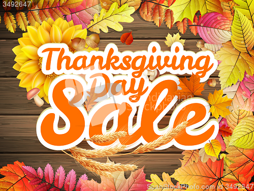 Image of Thanksgiving Day sale. EPS 10