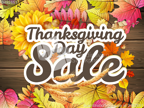 Image of Thanksgiving Day sale. EPS 10