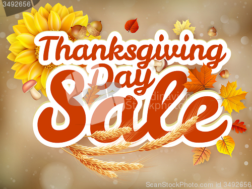 Image of Thanksgiving Day sale. EPS 10