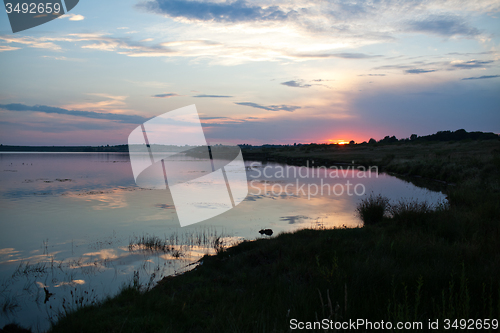 Image of Sunset on the lake