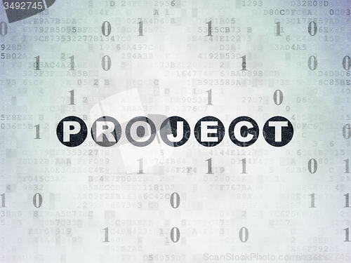Image of Finance concept: Project on Digital Paper background
