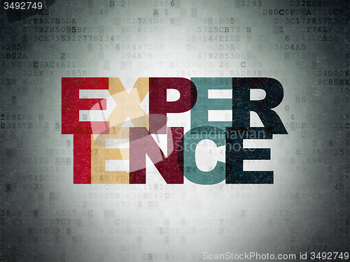 Image of Business concept: Experience on Digital Paper background