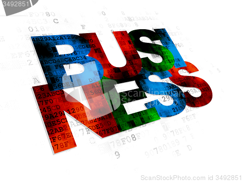 Image of Finance concept: Business on Digital background
