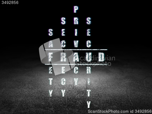 Image of Safety concept: Fraud in Crossword Puzzle
