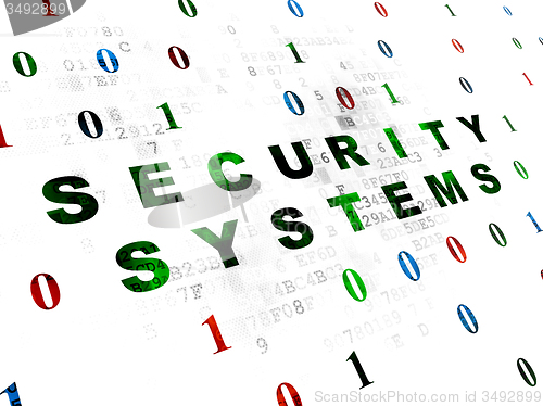 Image of Security concept: Security Systems on Digital background
