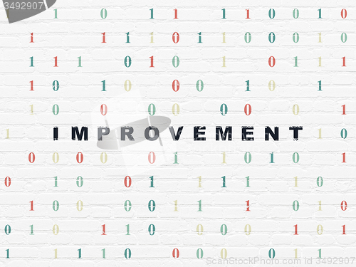 Image of Business concept: Improvement on wall background