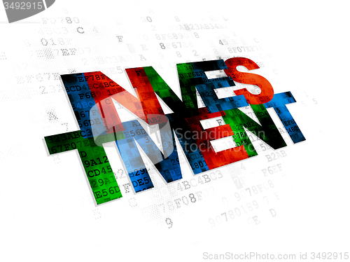 Image of Business concept: Investment on Digital background