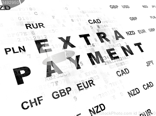 Image of Banking concept: Extra Payment on Digital background