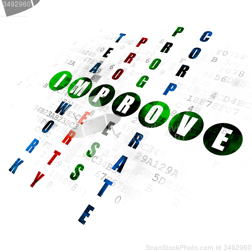 Image of Business concept: Improve in Crossword Puzzle