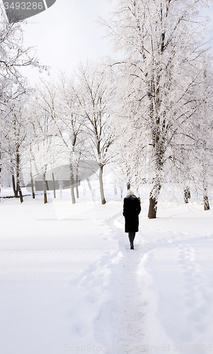 Image of the girl in park 