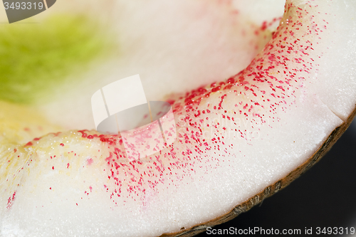 Image of  damaged coconut