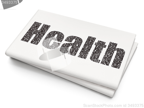 Image of Healthcare concept: Health on Blank Newspaper background