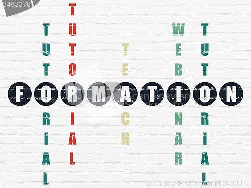 Image of Learning concept: Formation in Crossword Puzzle