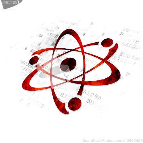 Image of Science concept: Molecule on Digital background