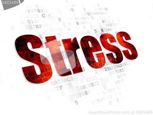 Image of Health concept: Stress on Digital background