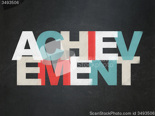 Image of Studying concept: Achievement on School Board background