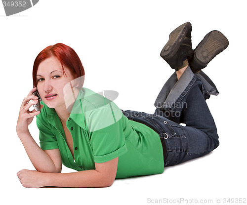 Image of Talking on the phone
