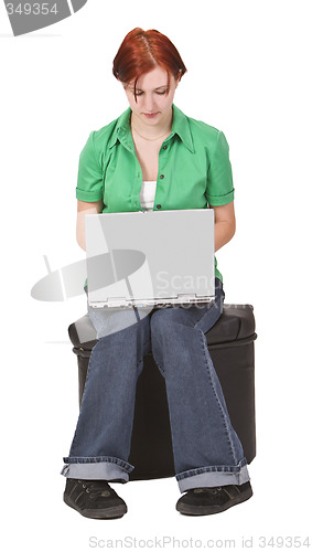 Image of Teenager working on a laptop