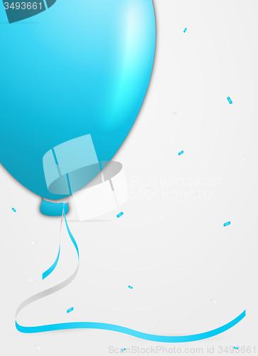 Image of invitation card with balloon