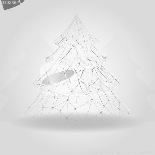 Image of abstract christmas tree