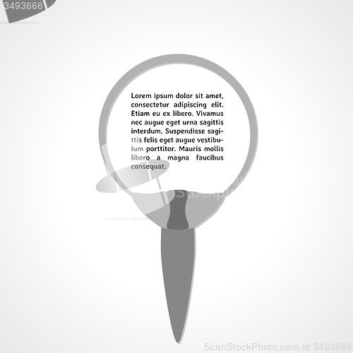 Image of tie gray element with sample text