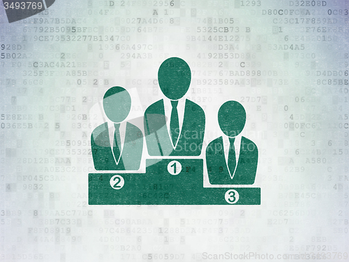 Image of Law concept: Business Team on Digital Paper background