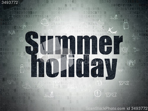 Image of Travel concept: Summer Holiday on Digital Paper background