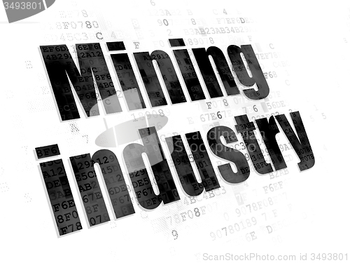 Image of Manufacuring concept: Mining Industry on Digital background