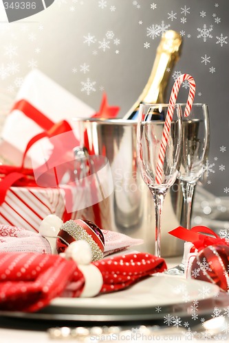 Image of Christmas champagne