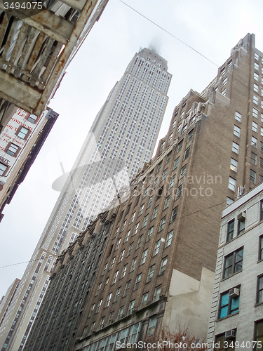 Image of Empire State Building low angle view
