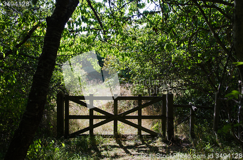 Image of Old wooden gate