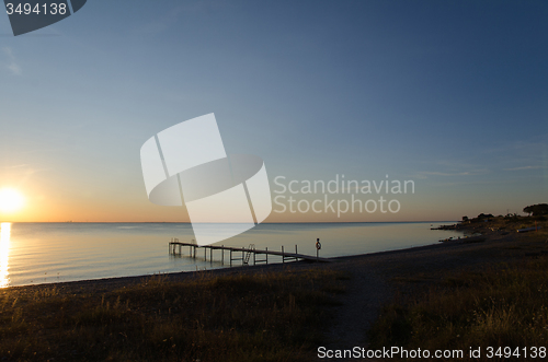 Image of Twilight at a calm bay