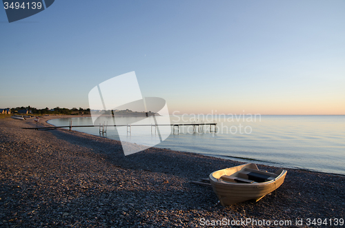 Image of Boat at a calm bay