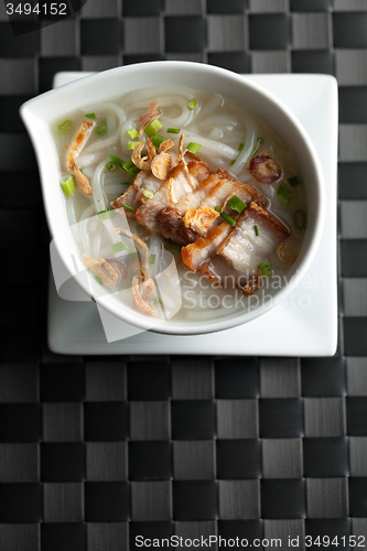 Image of Thai Noodle Soup with Crispy Pork