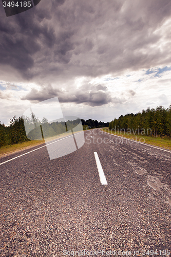 Image of the road to a storm  