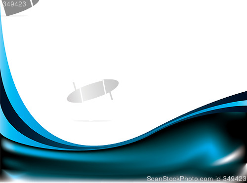 Image of subtle curve blue