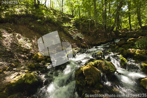 Image of the mountain river  