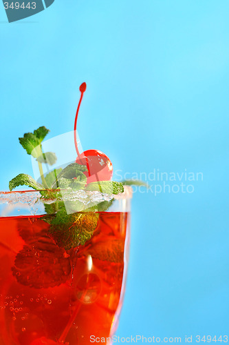 Image of Red tropical drink