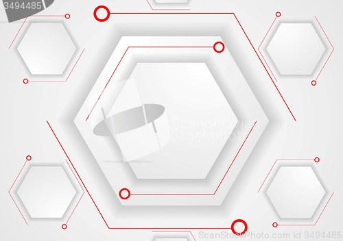 Image of Abstract light tech background