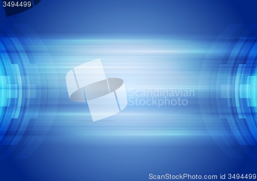 Image of Abstract blue hi-tech corporate background