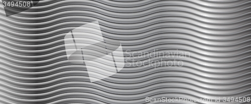 Image of Abstract metallic wavy stripes background