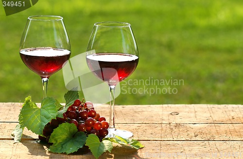 Image of Wine on a summer day