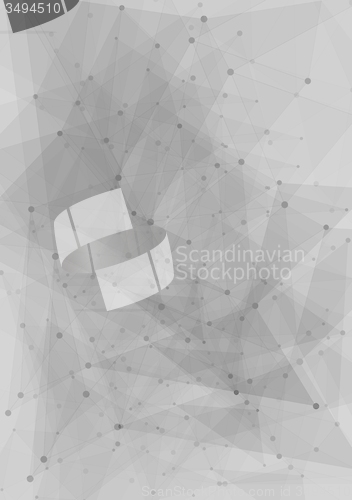 Image of Abstract tech grey polygonal design